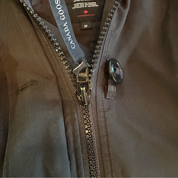 Canada Goose Rossclair Parka Heritage Women’s Sz Small Black Coat Fur Hood Trim - Picture 7 of 16